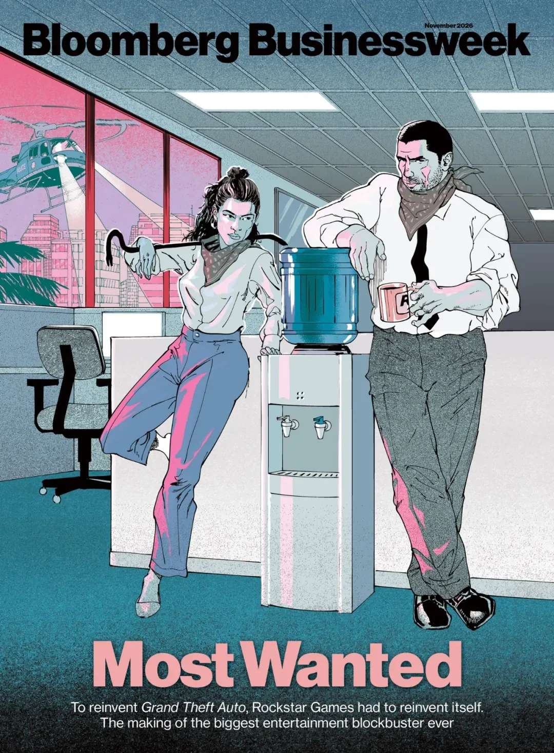 Bloomberg Businessweek cover featuring GTA 6